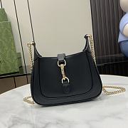 Gucci Jackie Notte Mini Bag Black Leather 19.5x18x3.5cm - 1