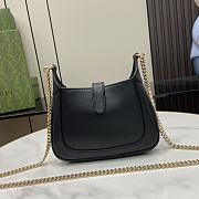 Gucci Jackie Notte Mini Bag Black Leather 19.5x18x3.5cm - 5