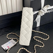 Chanel Vanity Case White Caviar 17x19.5x5cm - 4