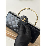 Chanel Vintage Vanity Bag Black 22x10x8.5cm - 3