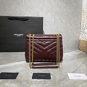 YSL LouLou Shoulder Bag Red Wine Bag 23x17x9cm - 4