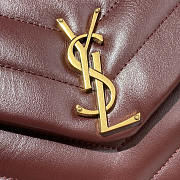 YSL LouLou Shoulder Bag Red Wine Bag 23x17x9cm - 2