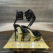 Rene Caovilla Chandelier Sandal Black Heel 10cm - 3