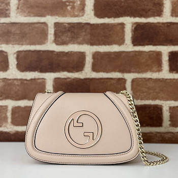 Gucci Blondie Mini Shoulder Bag Light Pink 21.5x11x8cm