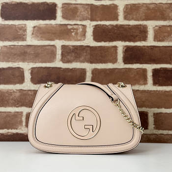 Gucci Blondie Small Shoulder Bag Light Pink 26x16x8cm