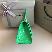 Balenciaga Small Hourglass Bag Green Crocodile 23cm - 5