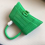 Balenciaga Small Hourglass Bag Green Crocodile 23cm - 3