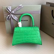 Balenciaga Small Hourglass Bag Green Crocodile 23cm - 2