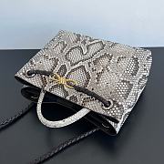 Bottega Veneta Medium Andiamo Python Roccia 32x25x11cm - 5