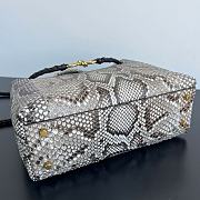 Bottega Veneta Medium Andiamo Python Roccia 32x25x11cm - 3