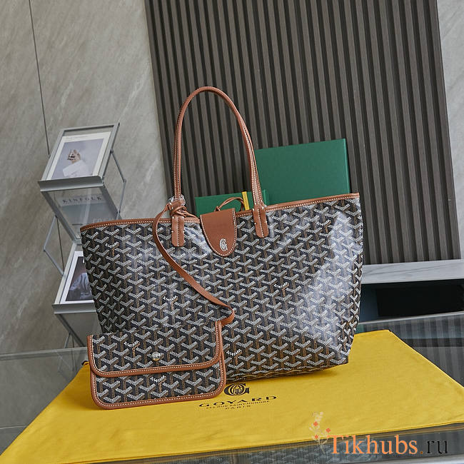 Goyard Saint Louis Tote PM Brown 34x15x28cm - 1