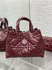 Dior Medium Toujours Bag Wine 28.5x19x21cm - 3