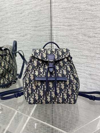 Dior Kids' Backpack Beige Blue 18x19.5x10.5cm