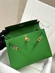 Hermes Kelly 25 Bag Green Epsom Gold 25cm - 5