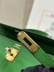 Hermes Kelly 25 Bag Green Epsom Gold 25cm - 4