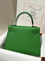 Hermes Kelly 25 Bag Green Epsom Gold 25cm - 2