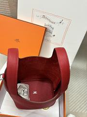 Hermes Picotin Red Bag 18x13x9cm - 6