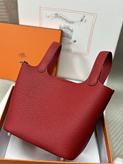 Hermes Picotin Red Bag 18x13x9cm - 3