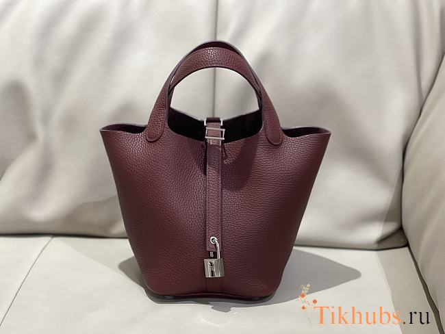 Hermes Picotin Wine Bag 18x13x9cm - 1