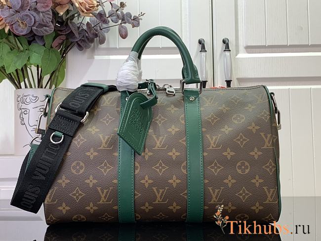 Louis Vuitton LV Keepall 35 Monogram Green 34x21x16cm - 1