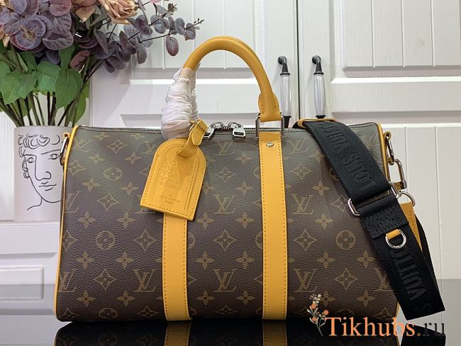 Louis Vuitton LV Keepall 35 Monogram Yellow 34x21x16cm - 1