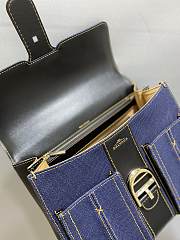 Delvaux Brillant Denim Bag 28x14x22cm - 5