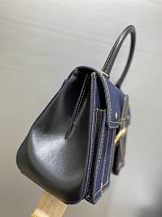 Delvaux Brillant Denim Bag 28x14x22cm - 4