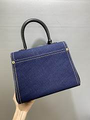 Delvaux Brillant Denim Bag 28x14x22cm - 2