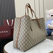 Gucci GG Emblem Large Tote Bag Beige 45.5x30x16cm - 5