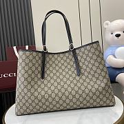 Gucci GG Emblem Large Tote Bag Black 45.5x30x16cm - 3