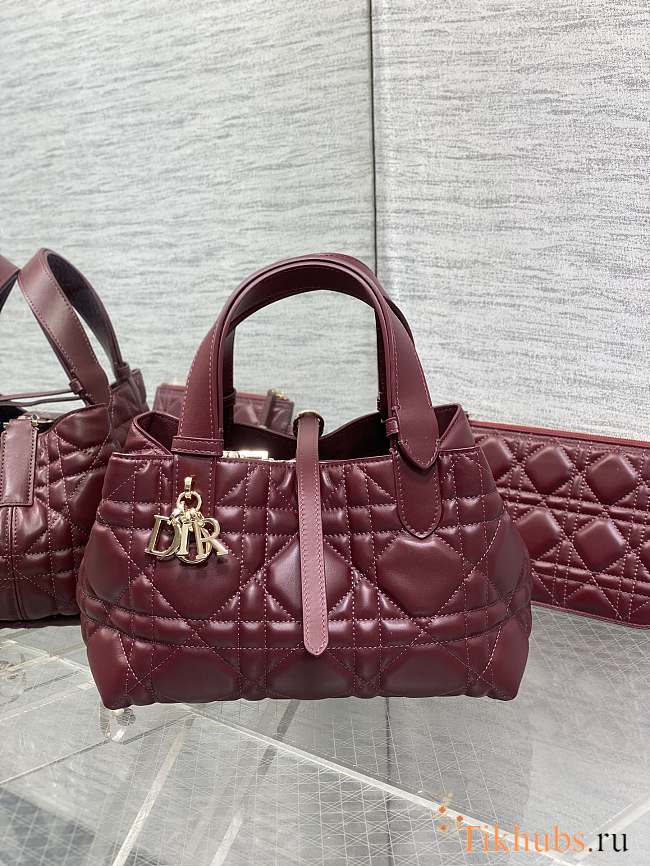 Dior Small Toujours Bag Red Wine 23 x 14 x 12 cm - 1