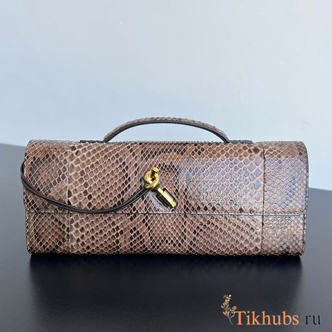 Bottega Veneta Andiamo Clutch Python Bag 31x13x3cm - 1