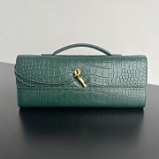 Bottega Veneta Andiamo Clutch Crocodile Green Bag 31x13x3cm - 1