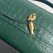 Bottega Veneta Andiamo Clutch Crocodile Green Bag 31x13x3cm - 5