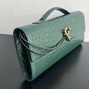 Bottega Veneta Andiamo Clutch Crocodile Green Bag 31x13x3cm - 4