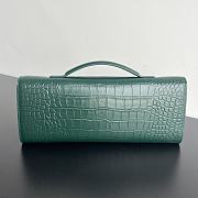 Bottega Veneta Andiamo Clutch Crocodile Green Bag 31x13x3cm - 3