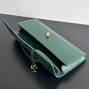 Bottega Veneta Andiamo Clutch Crocodile Green Bag 31x13x3cm - 2