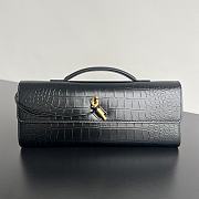 Bottega Veneta Andiamo Clutch Crocodile Black Bag 31x13x3cm - 1