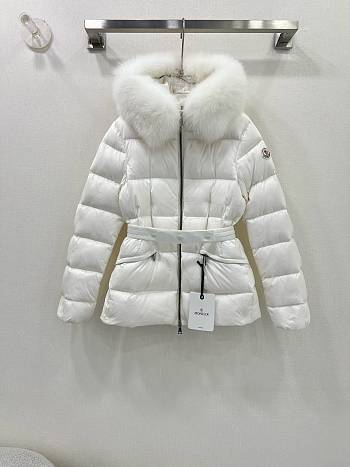 Moncler White Winter Jacket