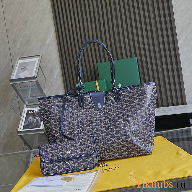 Goyard Saint Louis Tote PM Blue 34x15x28cm - 1