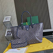 Goyard Saint Louis Tote PM Blue 34x15x28cm - 1