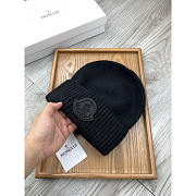 Moncler Logo Beanie Black - 2