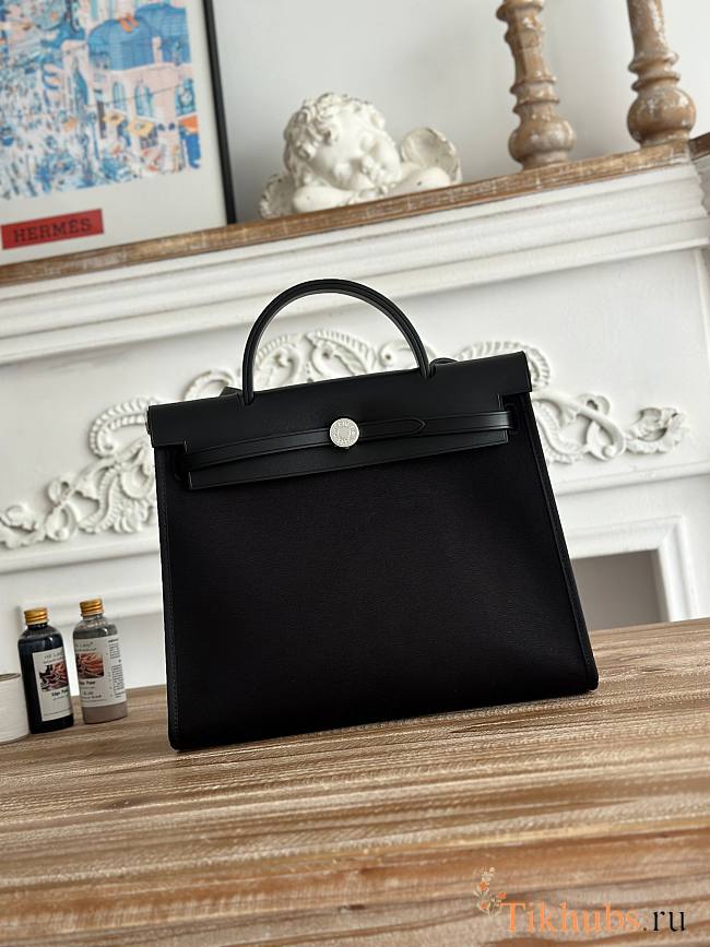 Hermes Herbag 31 Zip Black 31cm - 1