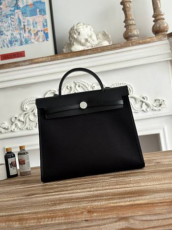 Hermes Herbag 31 Zip Black 31cm