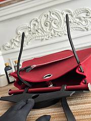 Hermes Herbag 31 Zip Black Red 31cm - 6