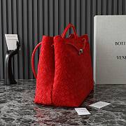 Bottega Veneta Large Andiamo Suede Red 42x35x18cm - 6