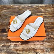 Hermes Isle Sandal White - 1