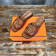 Hermes Isle Sandal Brown - 1