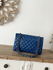 Chanel Flap Bag Blue Pink Lambskin 25cm - 2