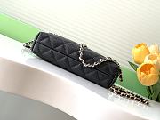 Chanel Classic Clutch With Strap Black Caviar 20x11x9cm - 5